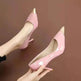 Women's Stiletto High Heels Korean Style Fashion Commuter Shoes - EX-STOCK Canada