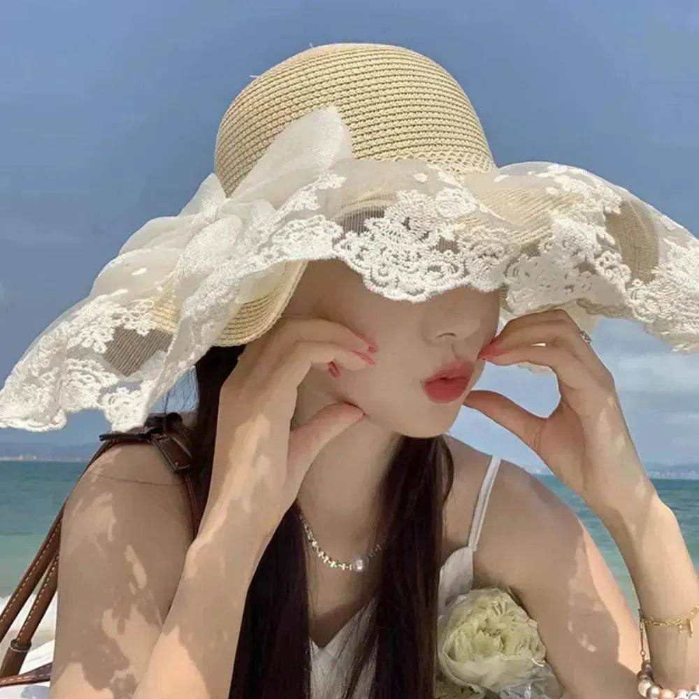 Women's Summer Bowknot Sun Hat - EX-STOCK Canada