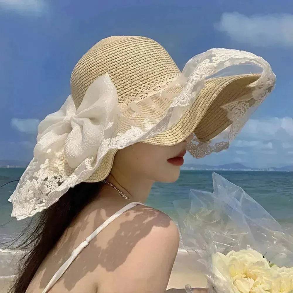 Women's Summer Bowknot Sun Hat - EX-STOCK Canada