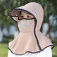Women's Summer Wide Brim Biking Face-covering Mask Sun Protection Hat - EX-STOCK Canada