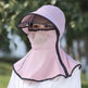 Women's Summer Wide Brim Biking Face-covering Mask Sun Protection Hat - EX-STOCK Canada