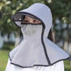 Women's Summer Wide Brim Biking Face-covering Mask Sun Protection Hat - EX-STOCK Canada