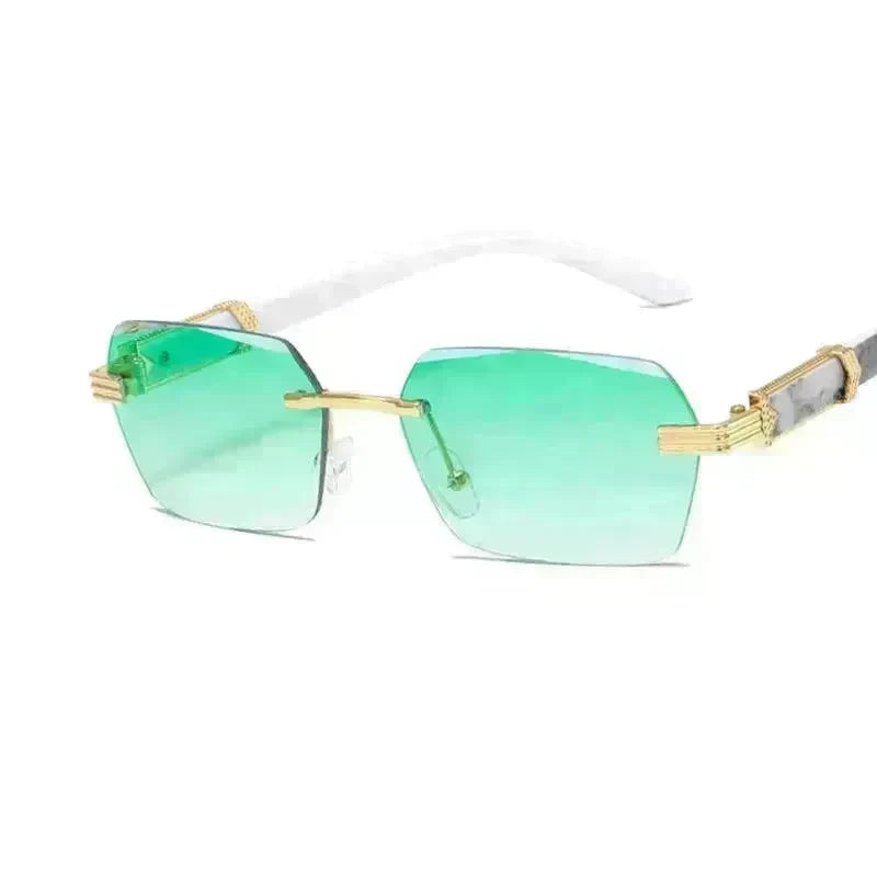 Women's Trimming Ocean Lens Rimless Sunglasses - EX-STOCK CANADA