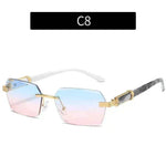 Women's Trimming Ocean Lens Rimless Sunglasses - EX-STOCK Canada