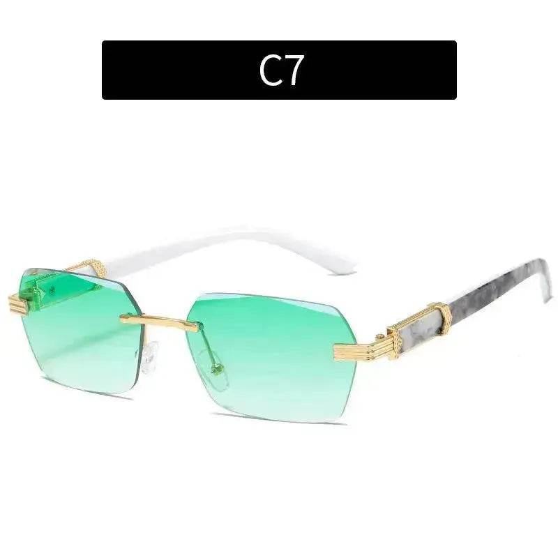 Women's Trimming Ocean Lens Rimless Sunglasses - EX-STOCK Canada