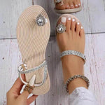 Women's Two Wear Beach Rhinestone Flip Flops - EX-STOCK Canada