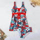 Women's V-neck Printed Split Bikini Swimsuit - EX-STOCK Canada