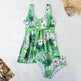 Women's V-neck Printed Split Bikini Swimsuit - EX-STOCK Canada