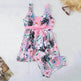 Women's V-neck Printed Split Bikini Swimsuit - EX-STOCK Canada