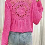 Women's V-neck Solid Color Fashion Knitted Blouse - EX-STOCK CANADA