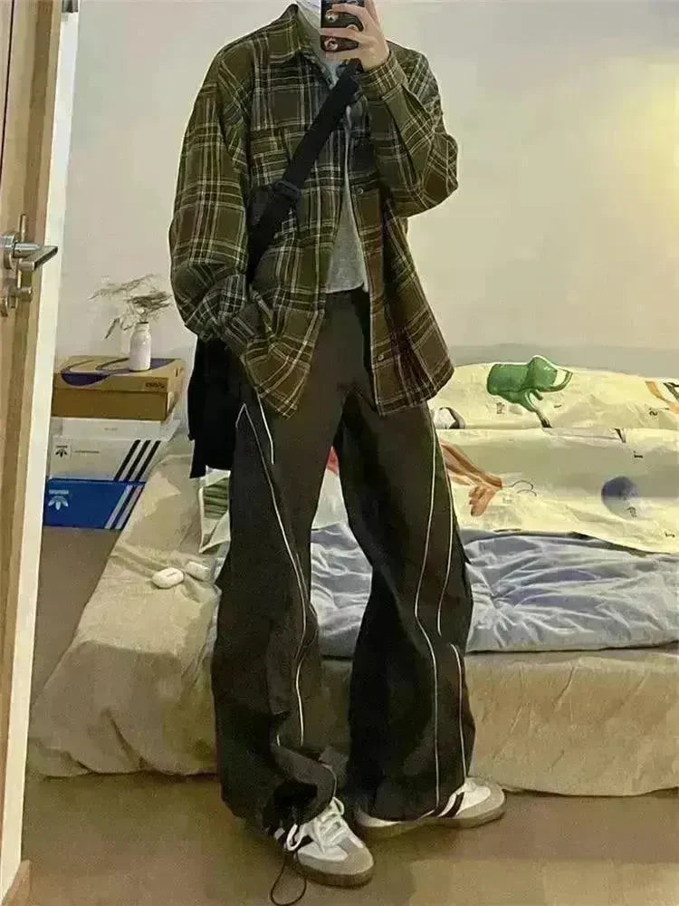 Women's Vintage Casual Oversized Y2k Sweatpants Trousers Pants - EX-STOCK CANADA