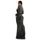 Women's Wear Pure Color Mesh Hot Drilling Dress - EX-STOCK CANADA