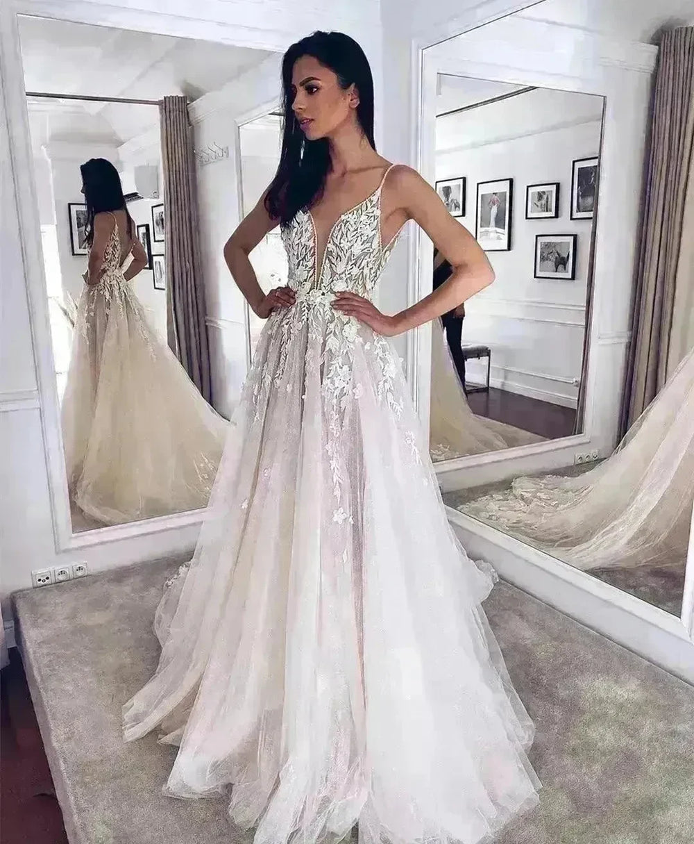 Women's White Evening Gown Wedding Dress - EX-STOCK CANADA