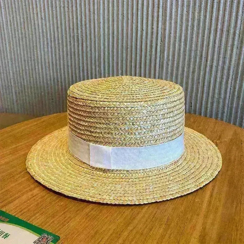 Women's Woven Raffia Straw Sunshade Hat - EX-STOCK CANADA