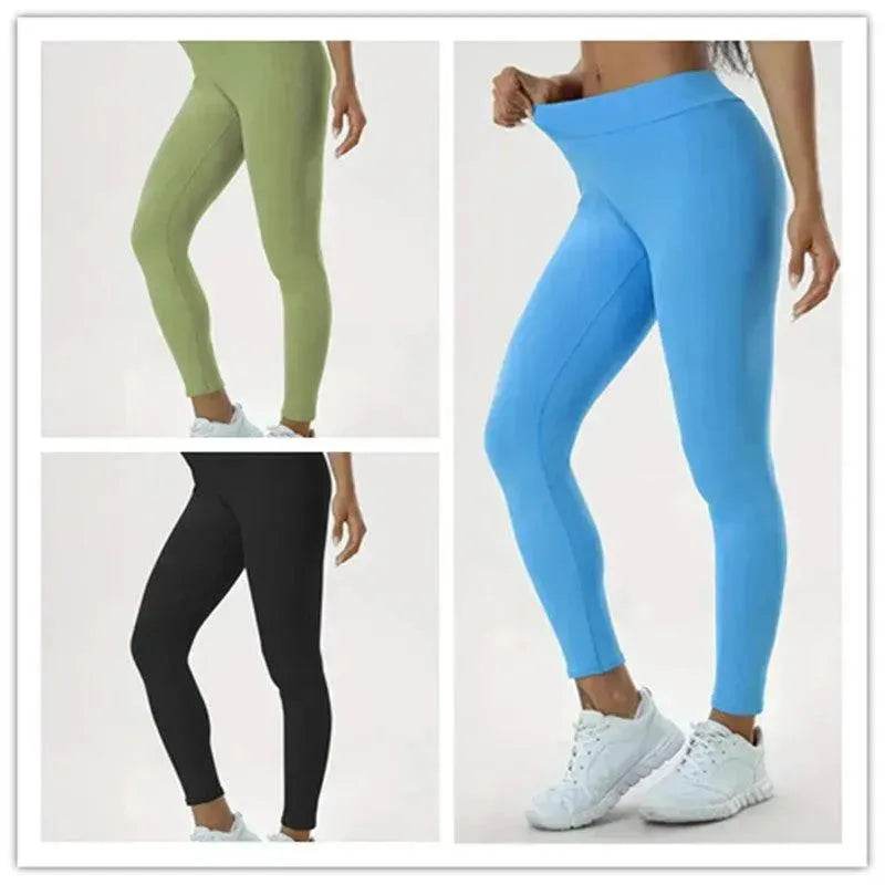 Women's Yoga Pants High Waist Lift High Elastic Tight Fitness Trousers - EX-STOCK Canada