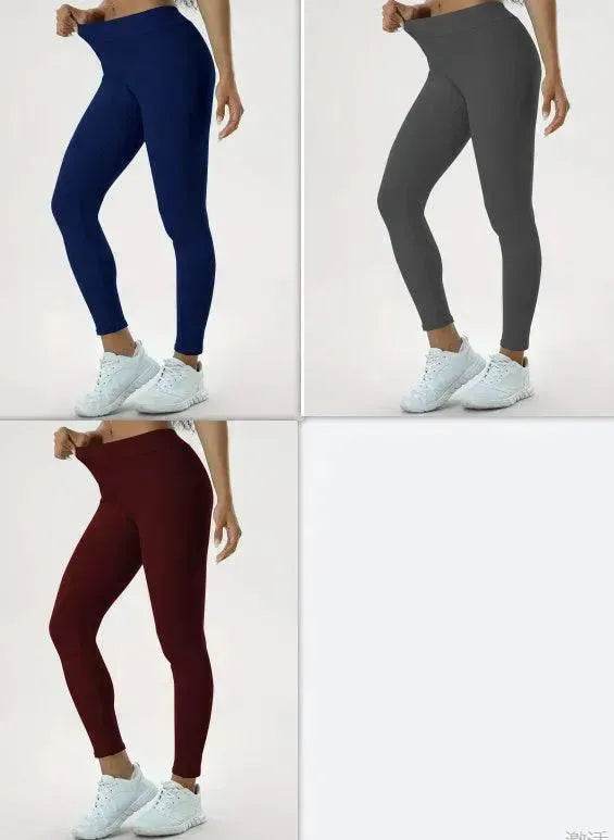 Women's Yoga Pants High Waist Lift High Elastic Tight Fitness Trousers - EX-STOCK Canada