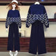 Women Two-piece knitted wide-leg pants - EX-STOCK CANADA
