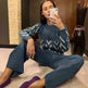 Women Two-piece knitted wide-leg pants - EX-STOCK CANADA