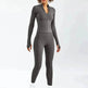 Women Yoga Zipper Long-sleeved Gym Exercise Fitness Suit - EX-STOCK Canada