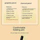 Wood-free Graphite Full Lead Sketching Pencil 6 PCs Suit For Art - EX-STOCK CANADA