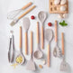 Wooden-Handled Food Grade Silicone Shovel - EX-STOCK CANADA