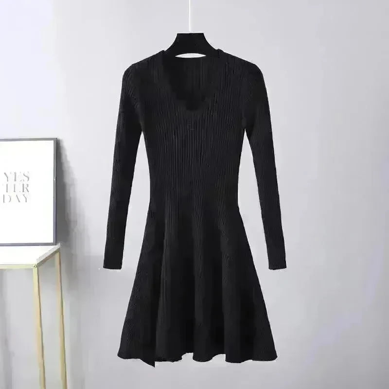 Woolen Skirt Base Knitting Women's Dress - EX-STOCK CANADA