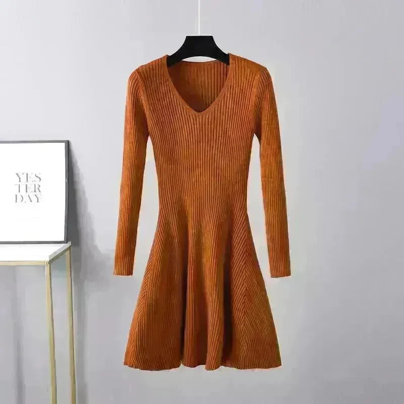 Woolen Skirt Base Knitting Women's Dress - EX-STOCK CANADA