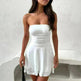 Y2K Tube-top Short Dress Summer Sexy Pleated Tight Dresses For Womens Clothing - EX-STOCK CANADA