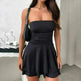 Y2K Tube-top Short Dress Summer Sexy Pleated Tight Dresses For Womens Clothing - EX-STOCK CANADA