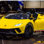 2026 12V Lamborghini Huracan DELUXE Kids Electric Ride On Car with Remote Control 