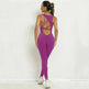 Yoga Jumpsuit V-shaped Back Design Sleeveless Fitness Running Sportswear Stretch Tights Pants For Womens Clothing - EX-STOCK CANADA