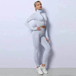 Yoga sets female sport gym suit - EX-STOCK Canada