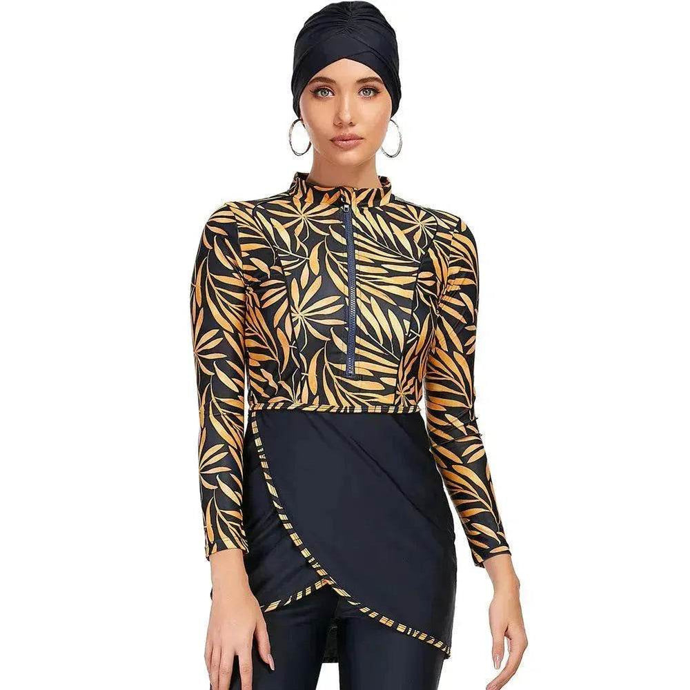 Maillot de bain burkini pour femmes avec fermeture éclair EX-STOCK Canada