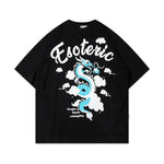 Zodiac Pattern Dragon Print Short Sleeve - EX-STOCK Canada