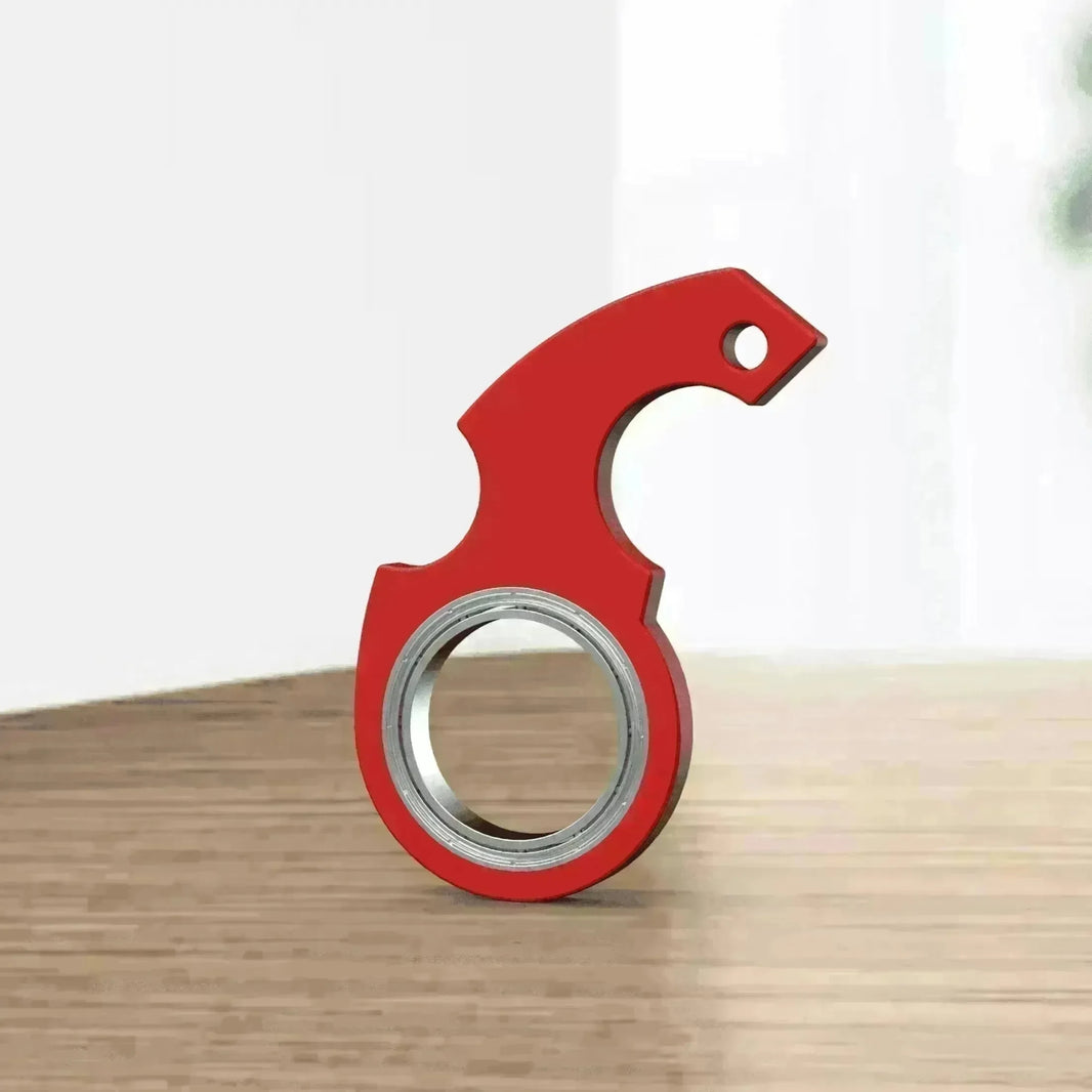 Creative Finger Spinner Relieves Stress Anti Anxiety Keychain - EX-STOCK CANADA