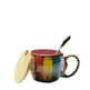 Creative Handmade European Style Ceramic Couples Mug with Lid Soon - EX-STOCK CANADA