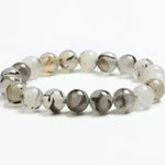 Handmade Black Lava Seven Chakra Healing Balance Beaded Bracelet - EX-STOCK CANADA