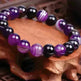 Handmade Black Lava Seven Chakra Healing Balance Beaded Bracelet - EX-STOCK CANADA