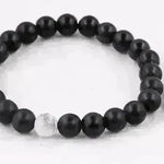 Handmade Black Lava Seven Chakra Healing Balance Beaded Bracelet - EX-STOCK CANADA