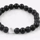 Handmade Black Lava Seven Chakra Healing Balance Beaded Bracelet - EX-STOCK CANADA