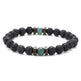 Personality Men's Black Volcanic Stone Bracelet - EX-STOCK CANADA