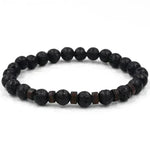 Personality Men's Black Volcanic Stone Bracelet - EX-STOCK CANADA