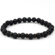 Personality Men's Black Volcanic Stone Bracelet - EX-STOCK CANADA