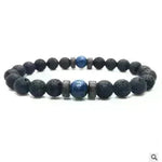Personality Men's Black Volcanic Stone Bracelet - EX-STOCK CANADA