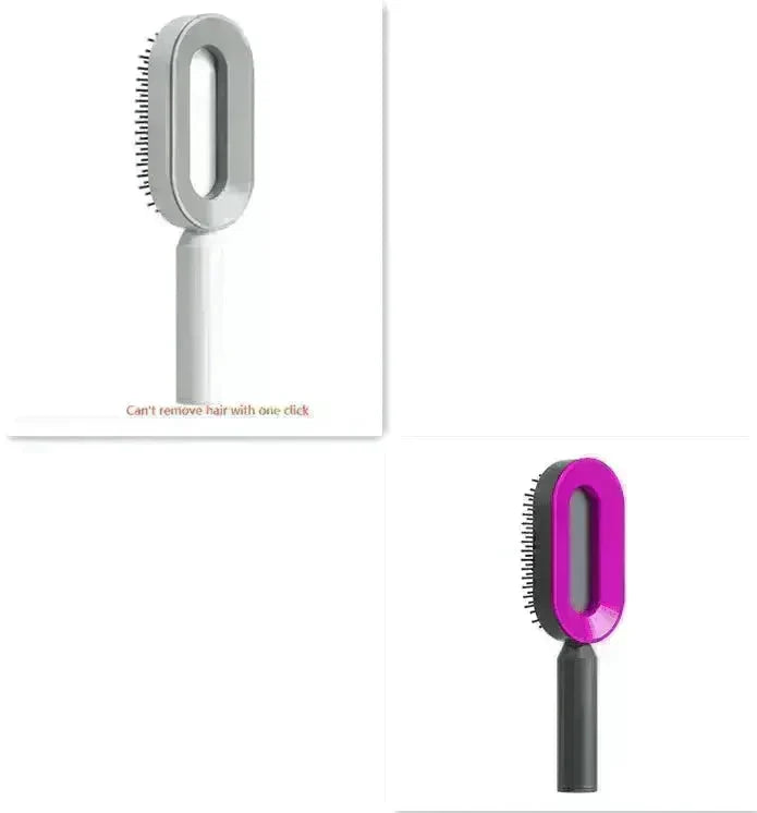 Self Cleaning Hair Brush For Women key Massage Scalp - EX-STOCK CANADA