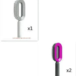 Self Cleaning Hair Brush For Women key Massage Scalp - EX-STOCK CANADA
