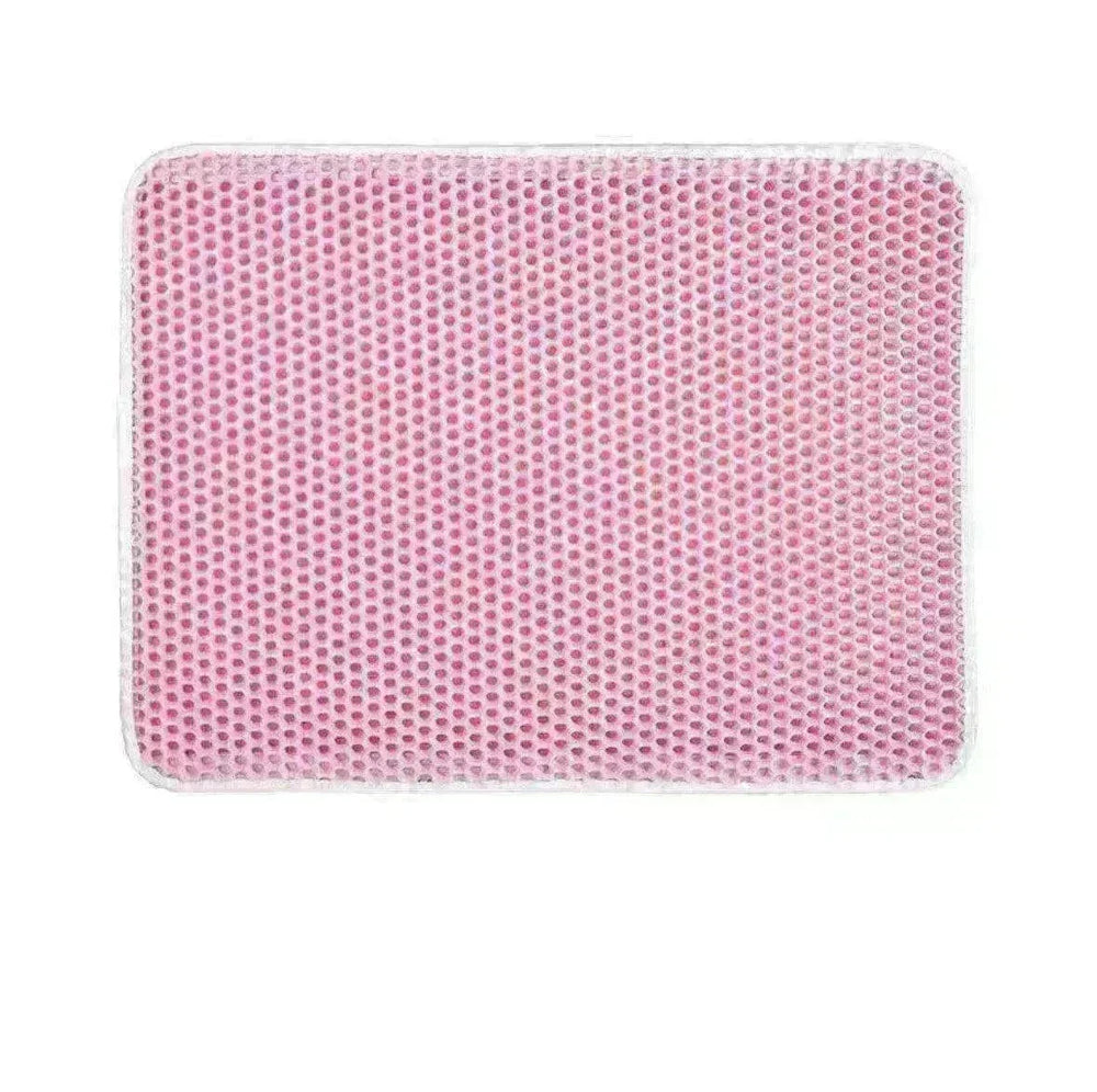 Solid Color Waterproof Easy to Clean Scatter Control Cat Litter Mat - EX-STOCK CANADA